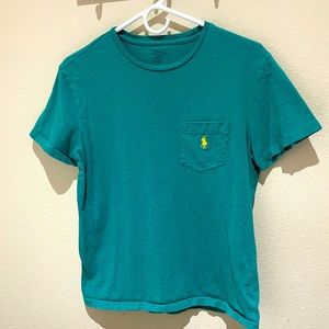Ralph Lauren Polo short sleeve blue t-shirt with front pocket, size small
